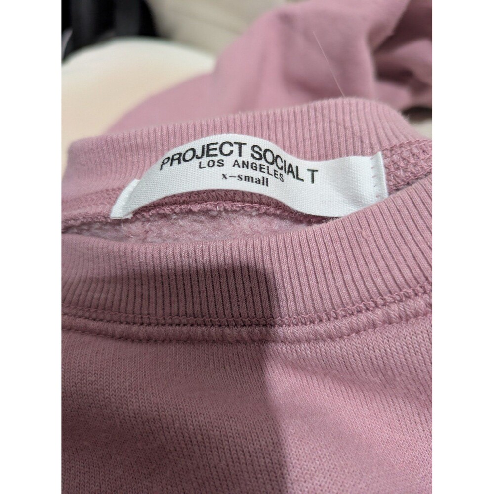 Project Social T Prosecco Please Sweatshirt XS – Pink Graphic Pullover - Picture 3 of 3